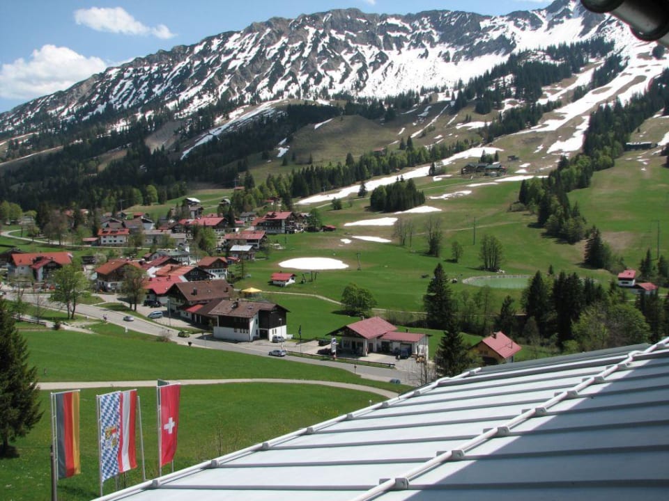 Blick aus dem Hotelzimmer auf Oberjoch Oberjoch - Familux Resort