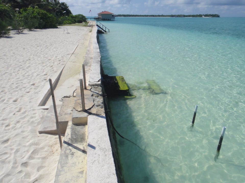 "Treppe" zum Wasser Summer Island Maldives