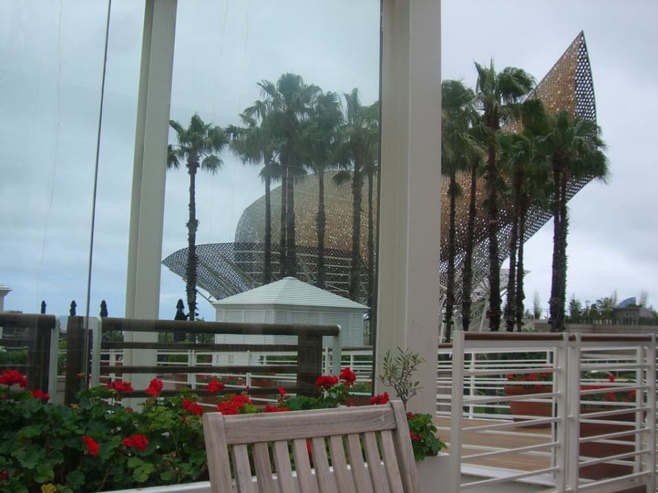 Vom Hafen aus fotografiert Hotel Arts Barcelona