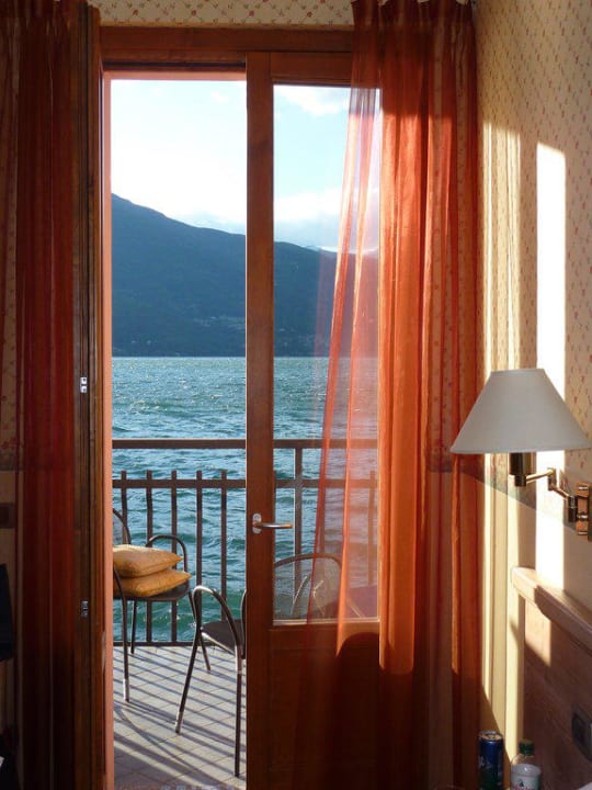 Blick auf den Balkon Zimmer 7 Hotel Meridiana