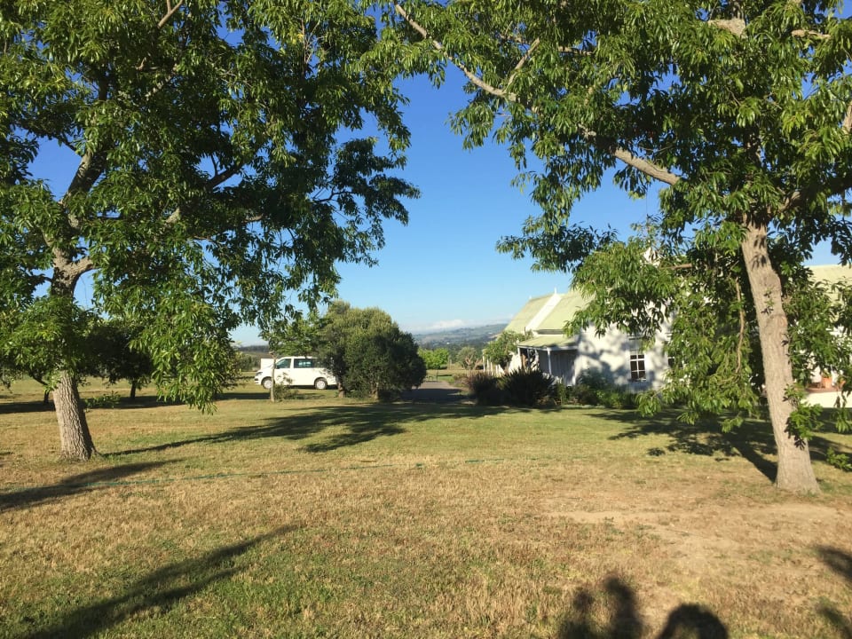 Gartenansicht Auberge Rozendal Winefarm