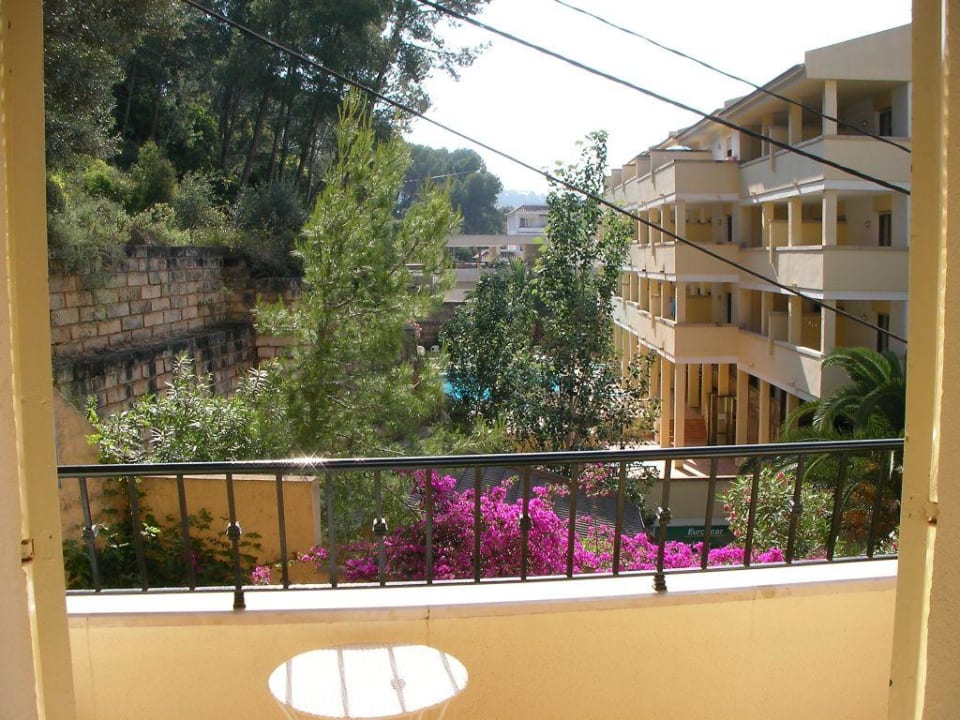 Blick v.Balkon auf der vom Meer abgewandten Seite FLOR los Almendros Hotel