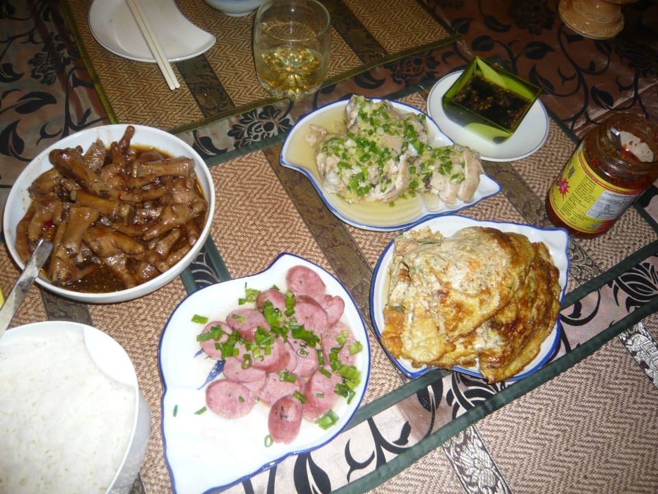 Buffet is set Pallagino Charming Beach Side Villa