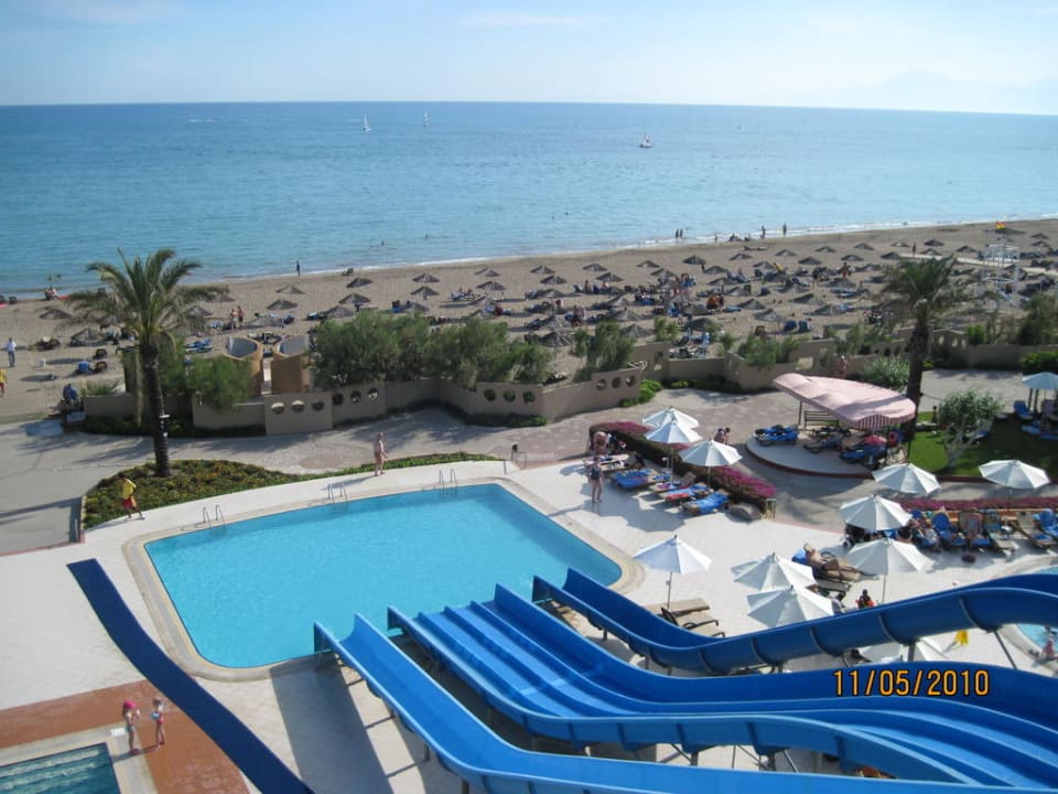 Blick von Rutsche auf Meer Asteria Family Belek