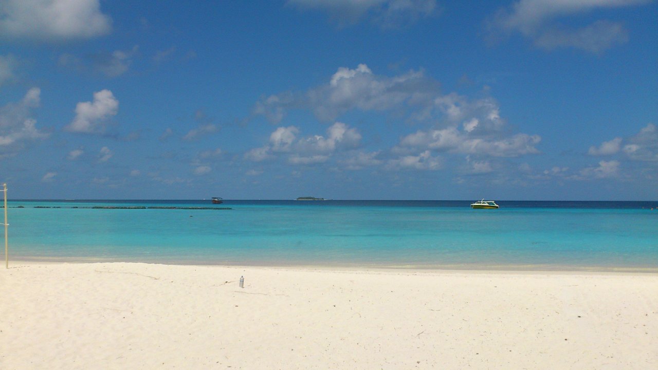 Weißer Sandstrand Summer Island Maldives