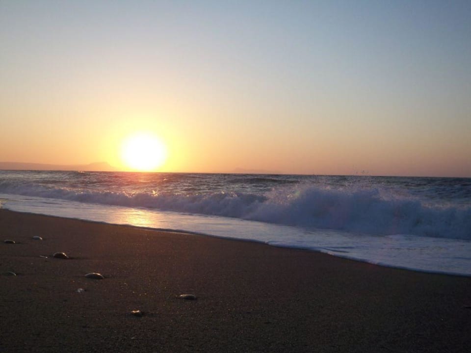 Sonnenuntergang am Strand von Platanias Nefeli Hotel Rethymno