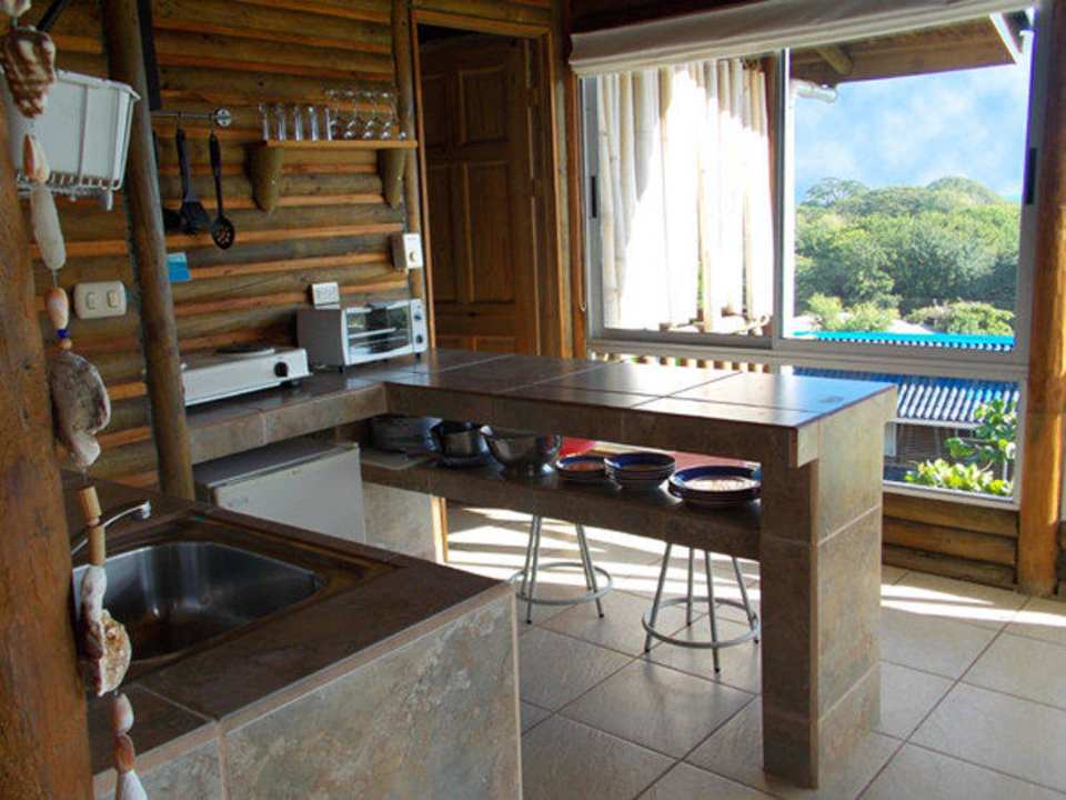 Kitchen - Two Bedroom Cabin Horizon Ocean View Hotel & Yoga Center