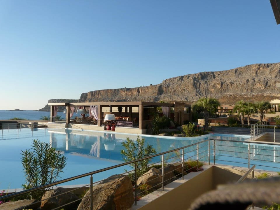 Ausblick von der Restaurant-Terrasse Aquagrand Artistic Luxury Beach Resort - Adults only