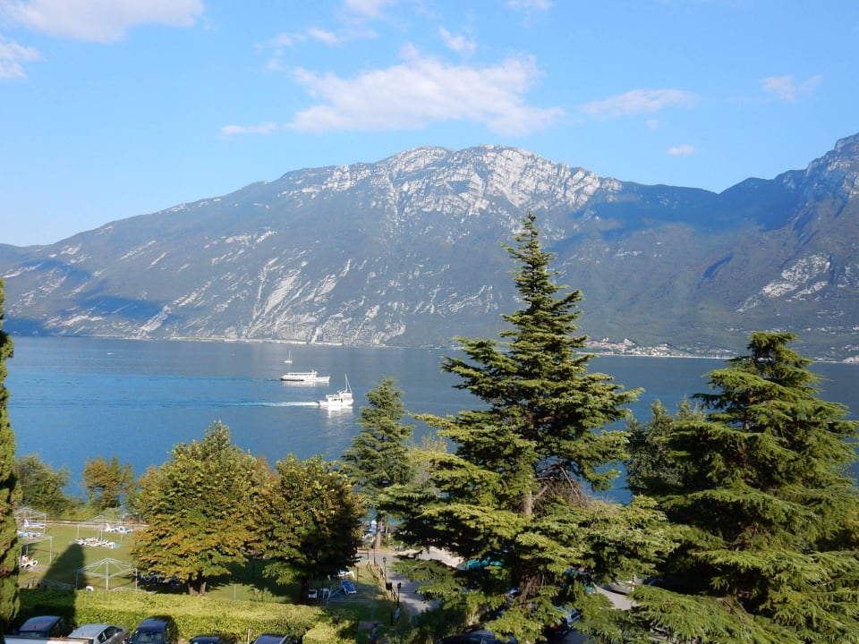 Blick von unserem Balkon Hotel Sogno del Benaco