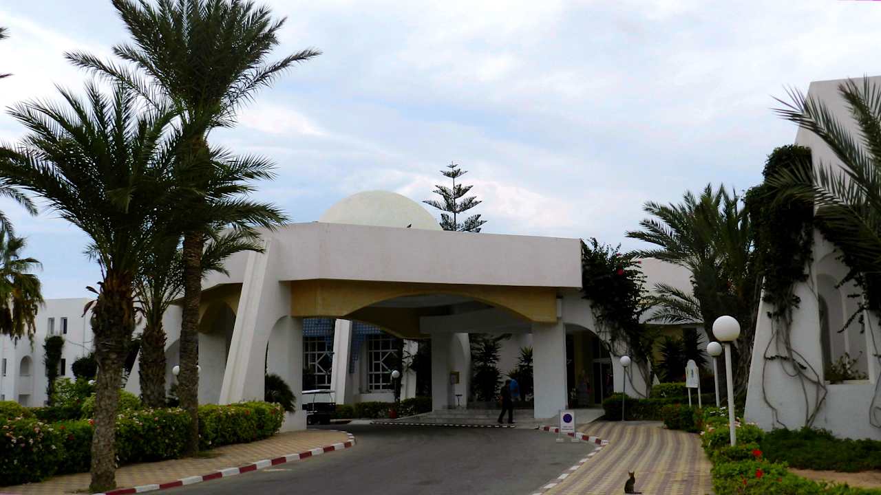 Zufahrt Rezeption Hotel El Mouradi Djerba Menzel