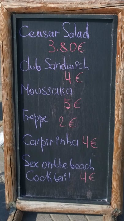 Angebotstafel Corissia Beach Hotel