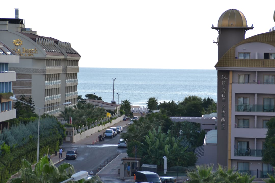 Blick von der 5. Etage zum Meer Hane Family Resort
