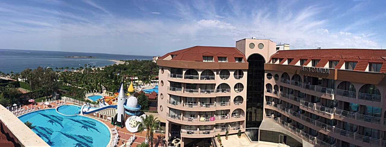 Ausblick vom Hotelzimmer, 5 Stock, einfach überragend  Arycanda Kirman Premium