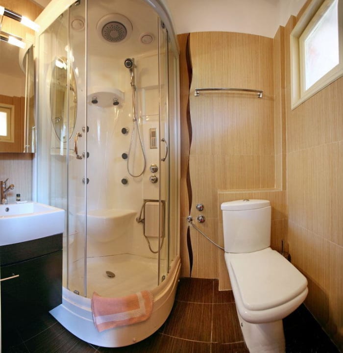 Great bathroom. Hotel Sandy Bay