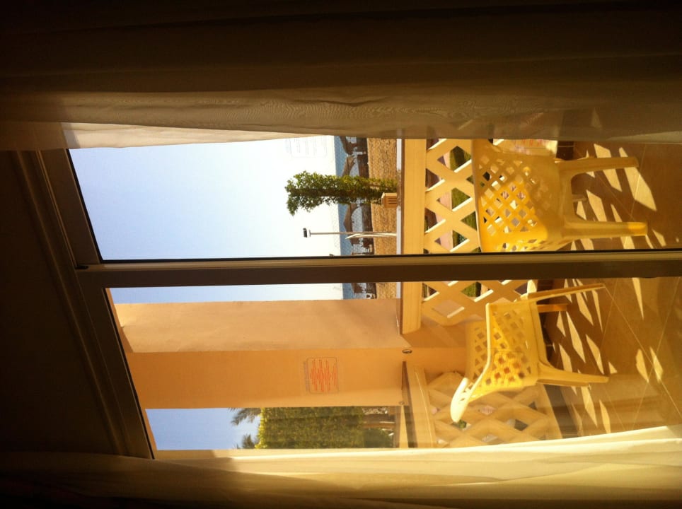 Unsere kleine Terrasse mit Meerblick Pickalbatros Palace Resort