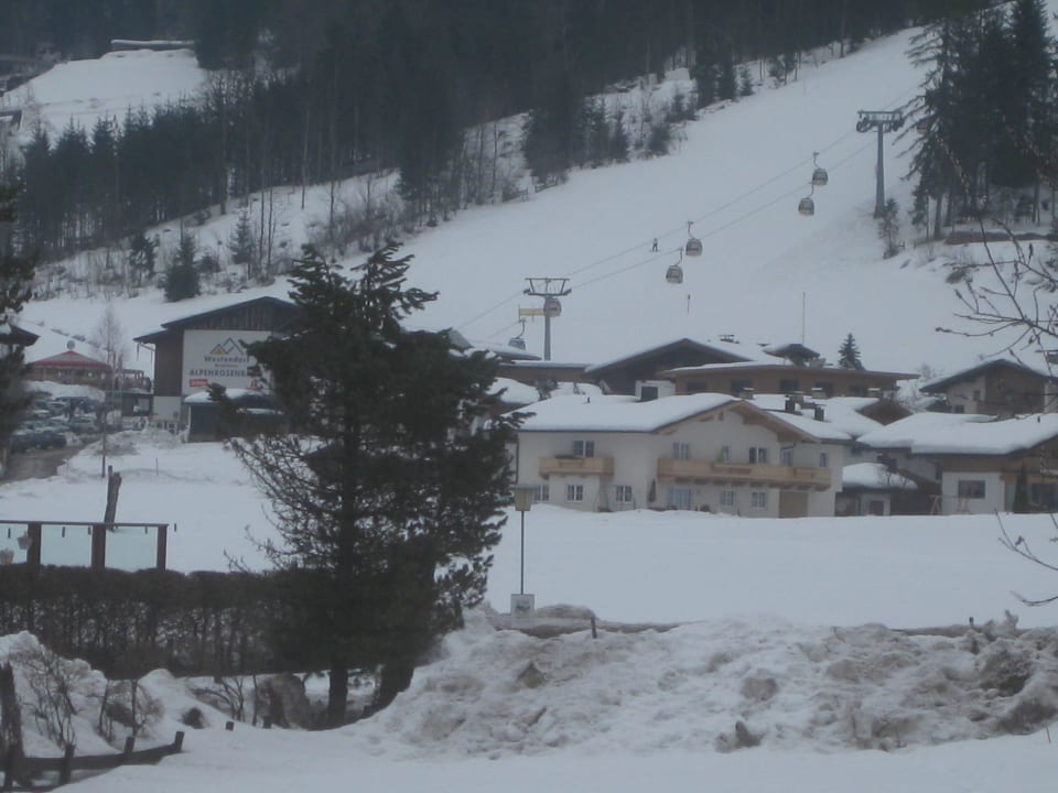 Ausblick zur Talstation Westendorf Pension Hohe Salve