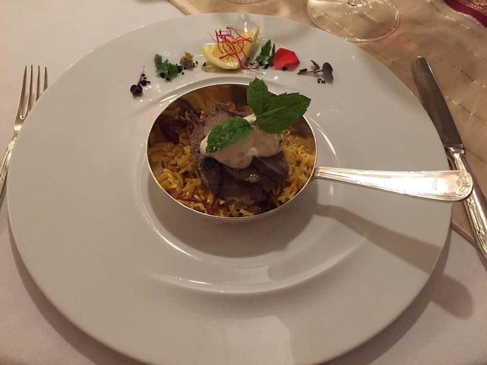 Hirsch & indischer Reis (Ars Vivendi) Relais Chateaux Jagdhof Glashütte