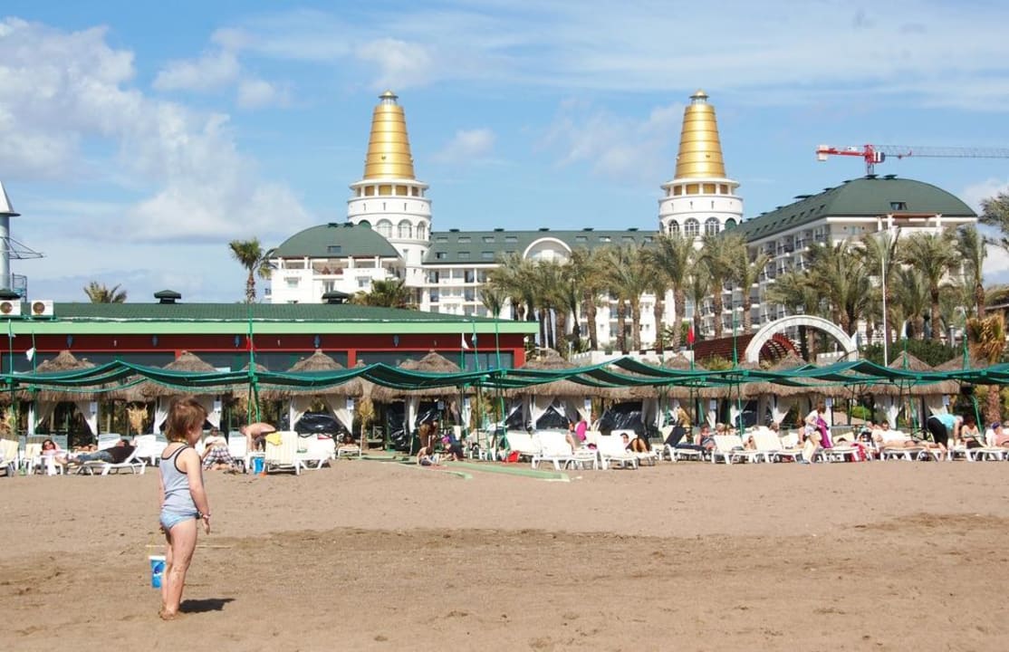 Vom Strand aus Hotel Delphin Diva
