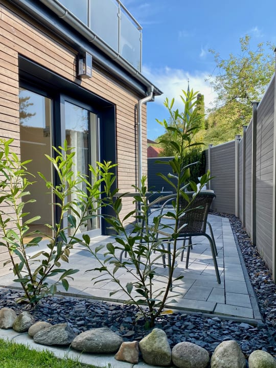 Gartenanlage Ferienhaus Sandersund