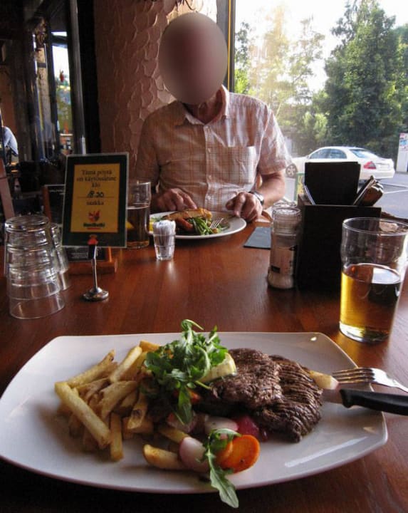 Dinner at Restaurant Huviretki Hotel Cumulus Koskikatu Tampere