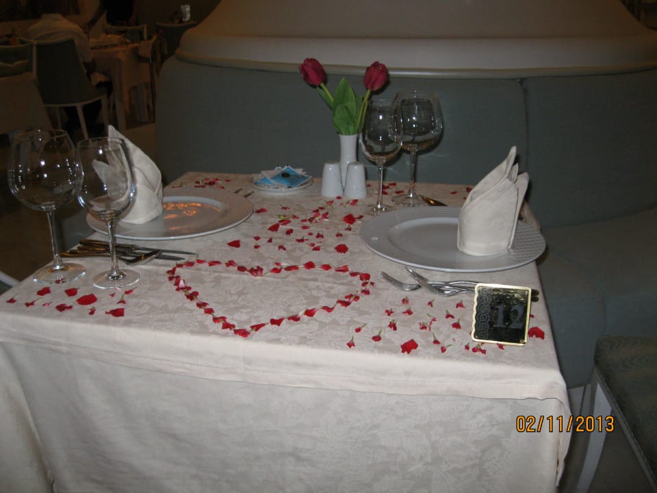 Our special table Royal Holiday Palace