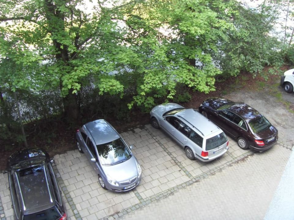 Ausblick aus dem Fenster Hotel Central Hof