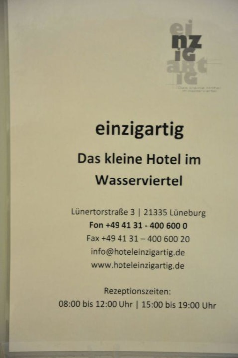 Einzigartig Hotel Einzigartig - Das kleine Hotel im Wasserviertel
