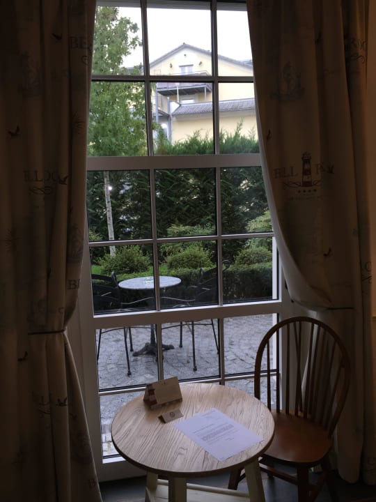 Blick auf die Terrasse  Hotel Bell Rock Europa-Park