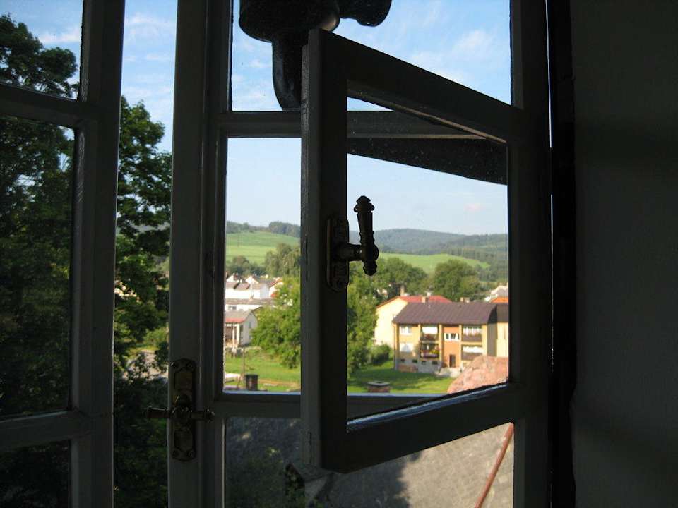 Aus unserem Zimmer Schloßhotel Zamek Zdikov