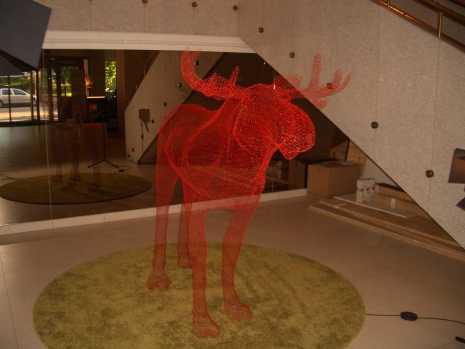 Elch-Kunst in der Lobby Scandic Hotel Anglais