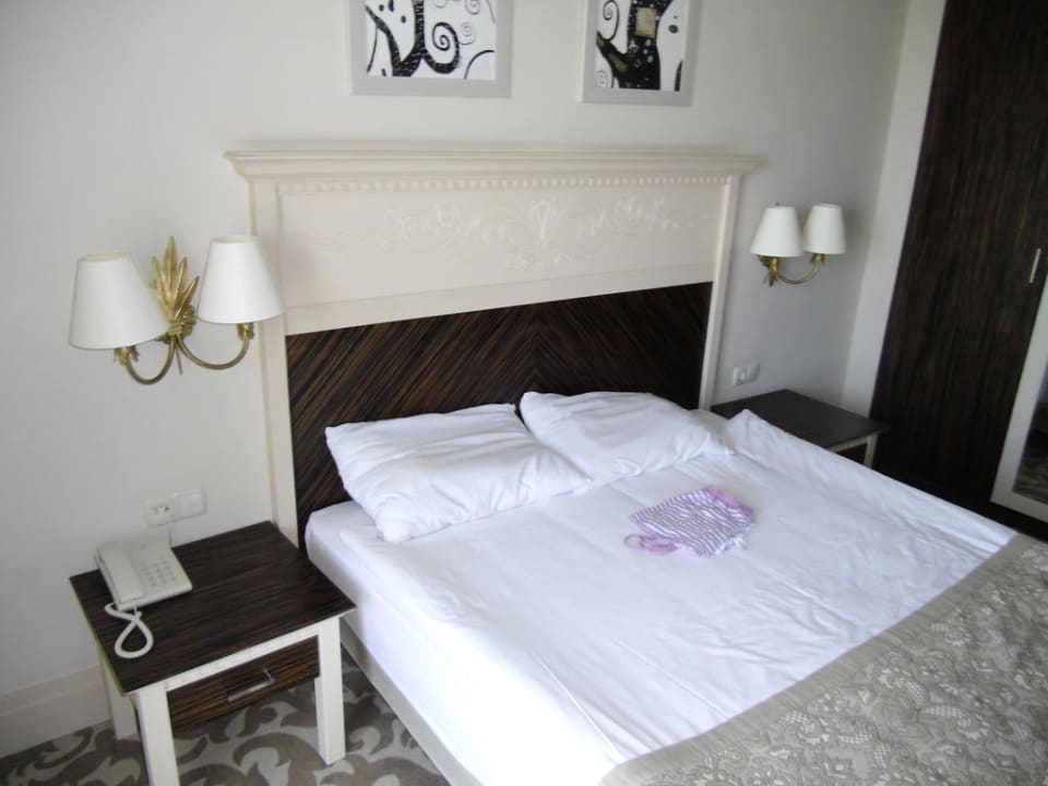 Das liebevoll gemachte Bett Aydinbey Kings Palace & Spa