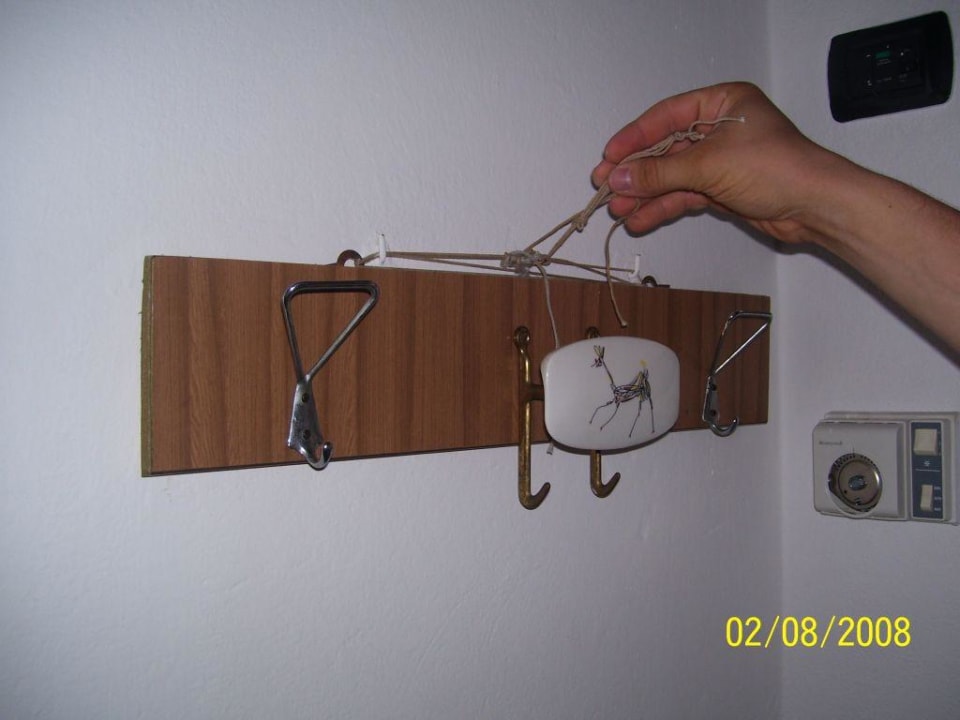 Die sehr stabilen Garderobehaken Hotel Pascoli