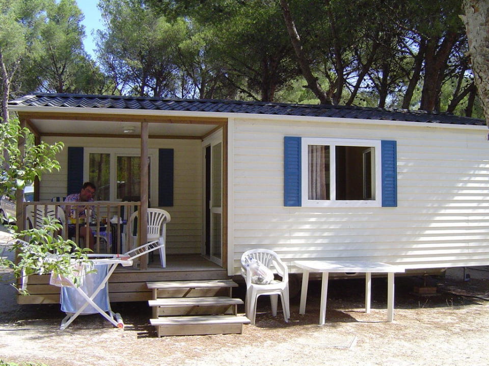 Mobile mit Terrasse Camping Le Mas