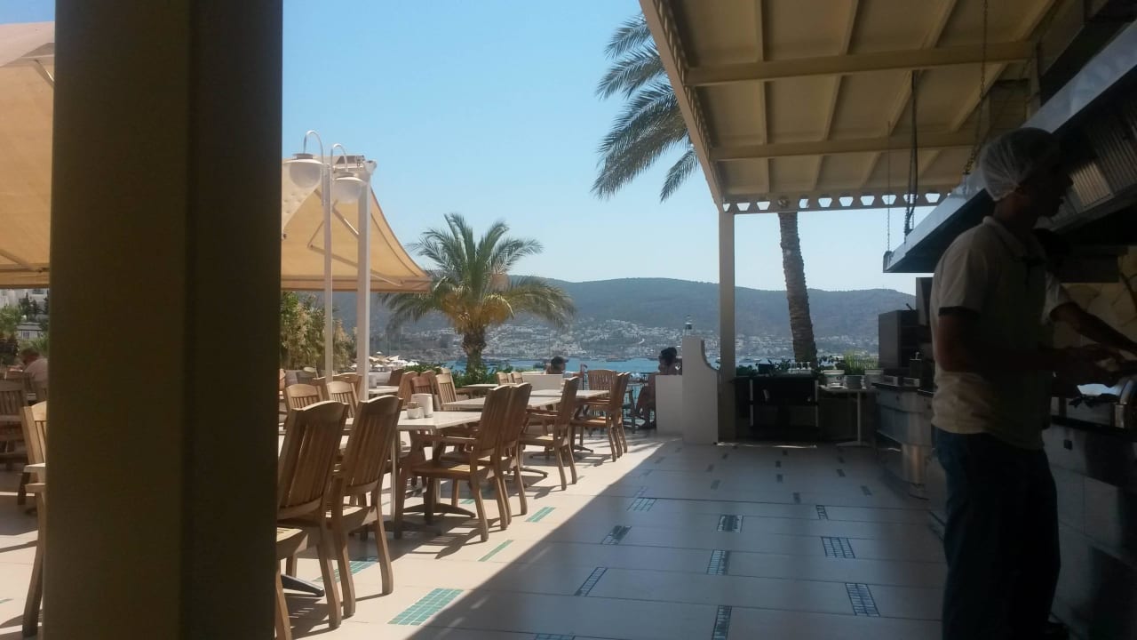 Restaurantausblick Salmakis Resort & Spa