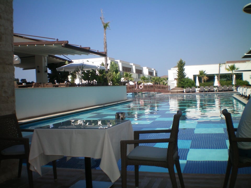 Frühstück nebern Pool Sherwood Blue Belek