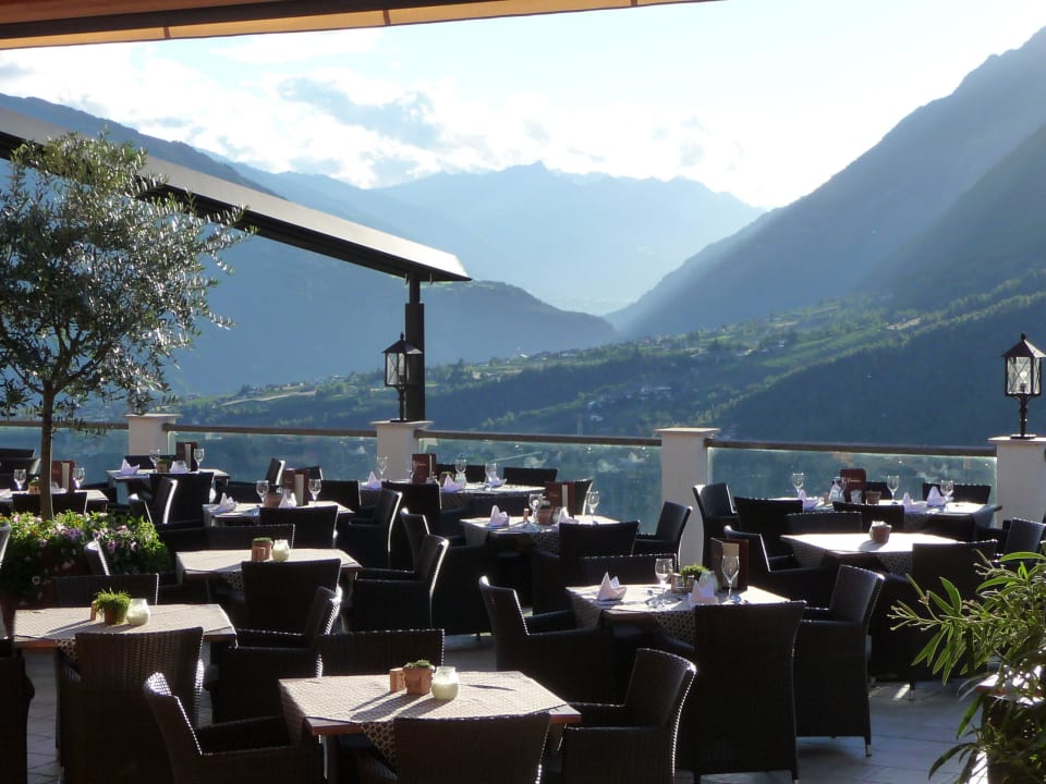 Außenterrasse des Restaurants Hotel Panorama