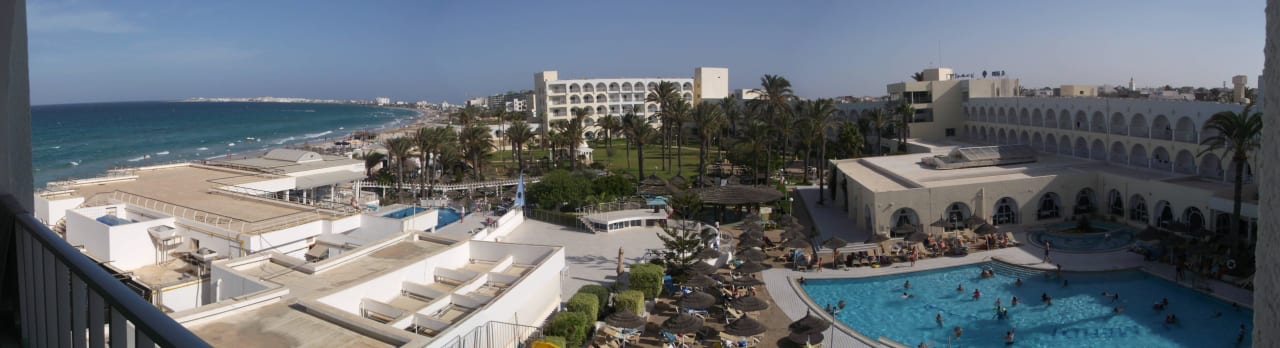 Panorama vom Balkon El Mehdi Beach Resort