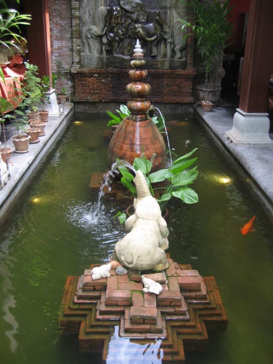 Teich beim Frühstück Muang Samui Spa Resort