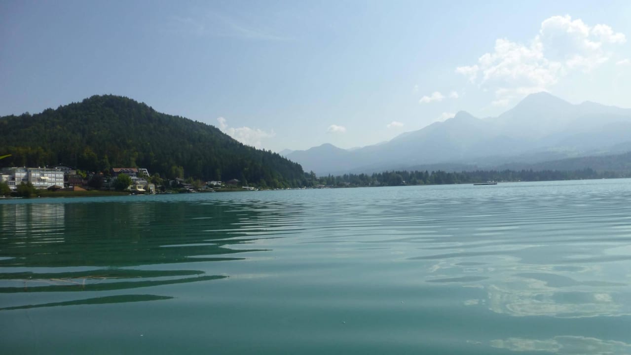 Blick auf den See Apartments am See Domenig