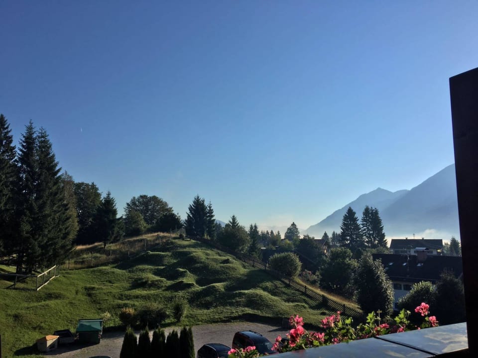 Ausblick vom balkon Landhotel Zum Bad