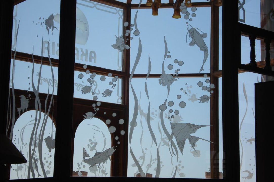 Glaskunst in der Lobby Sentido Akassia Beach