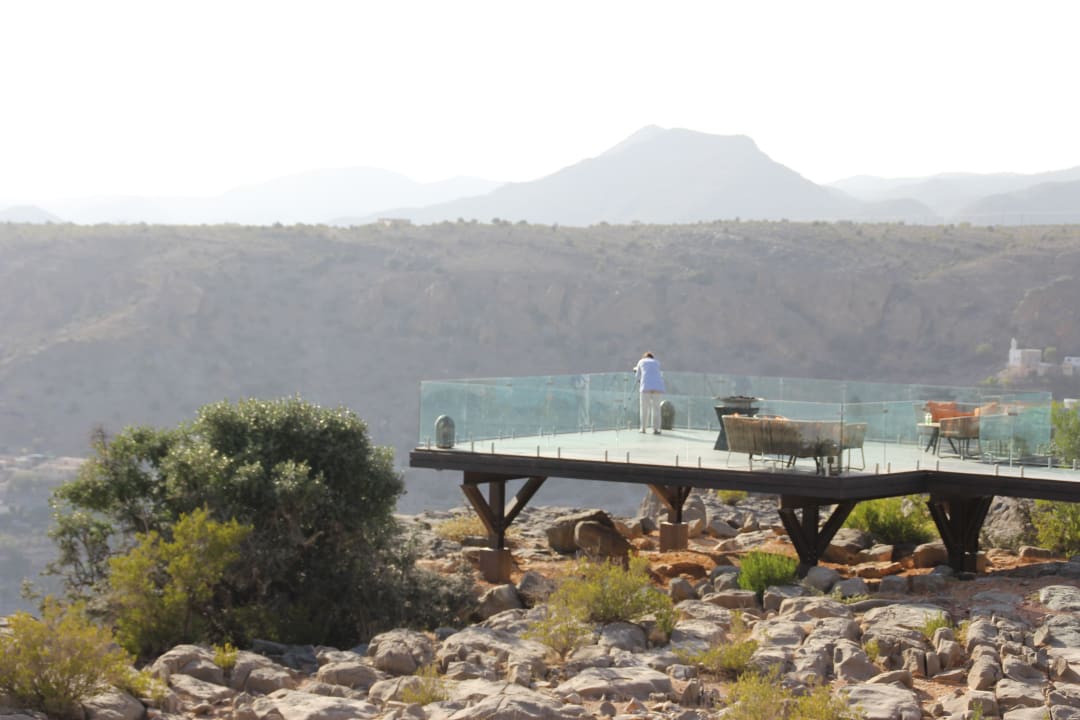 Blick vom Zimmer auf Dianas Point Anantara Al Jabal Al Akhdar Resort