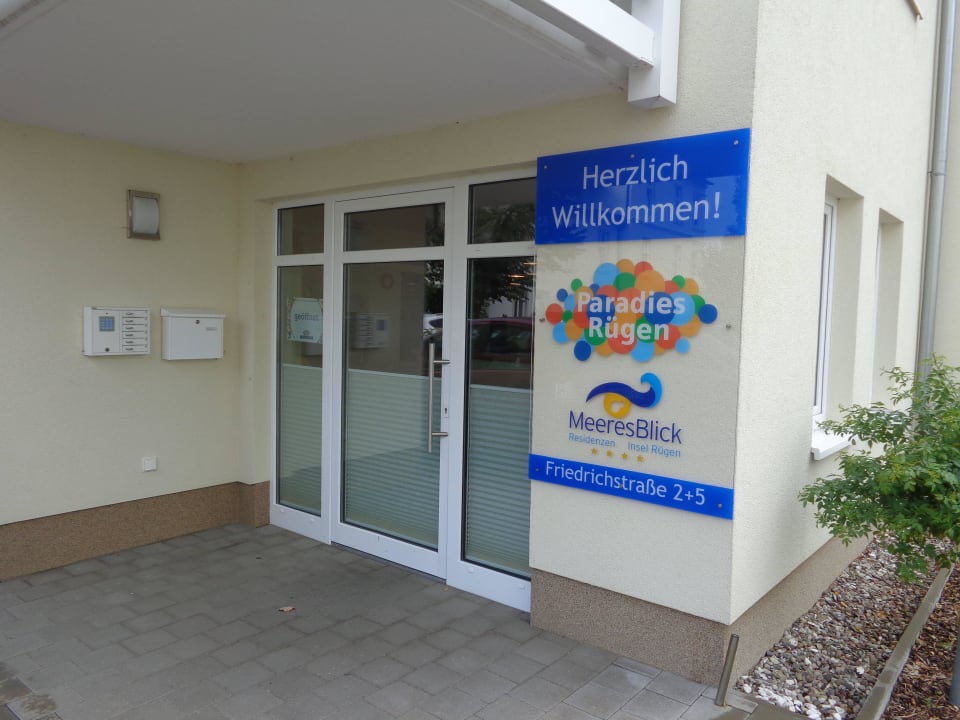Eingang zur Rezeption Meeresblick Residenzen