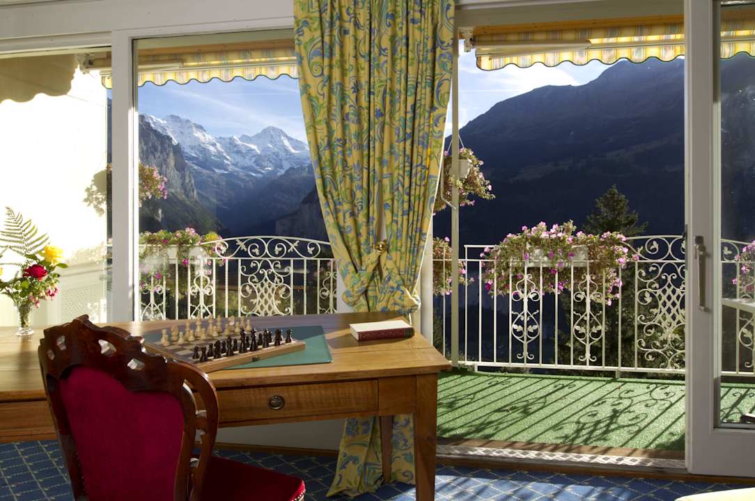 Junior Suite mit Jungfraublick und Balkon Hotel Wengener Hof