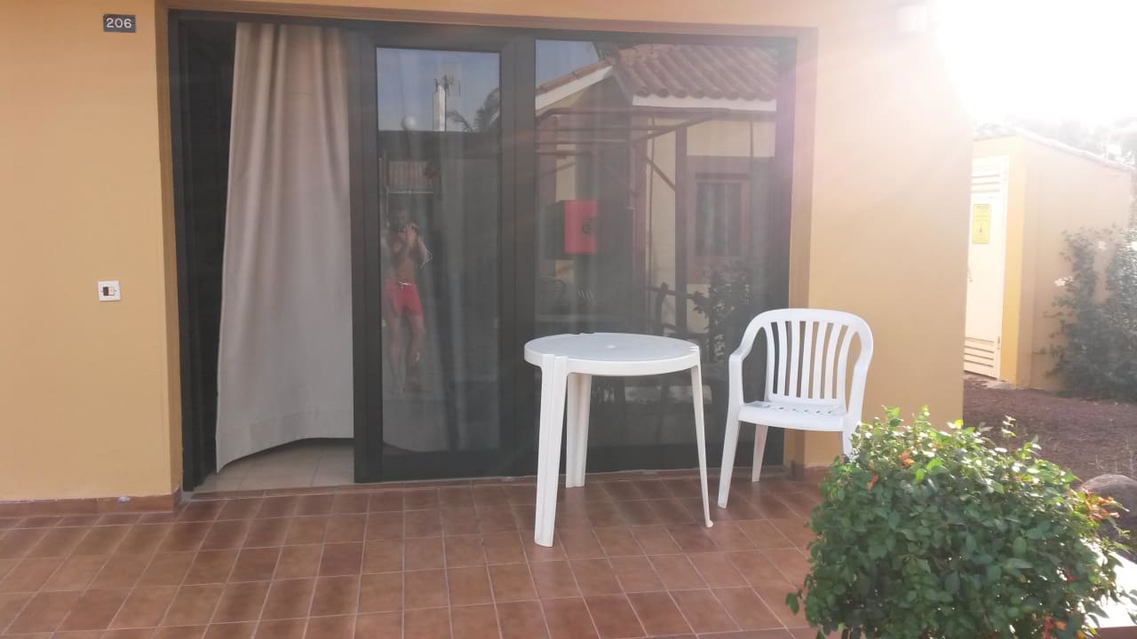 Außenterrasse (unten) Bungalows Parque Bali