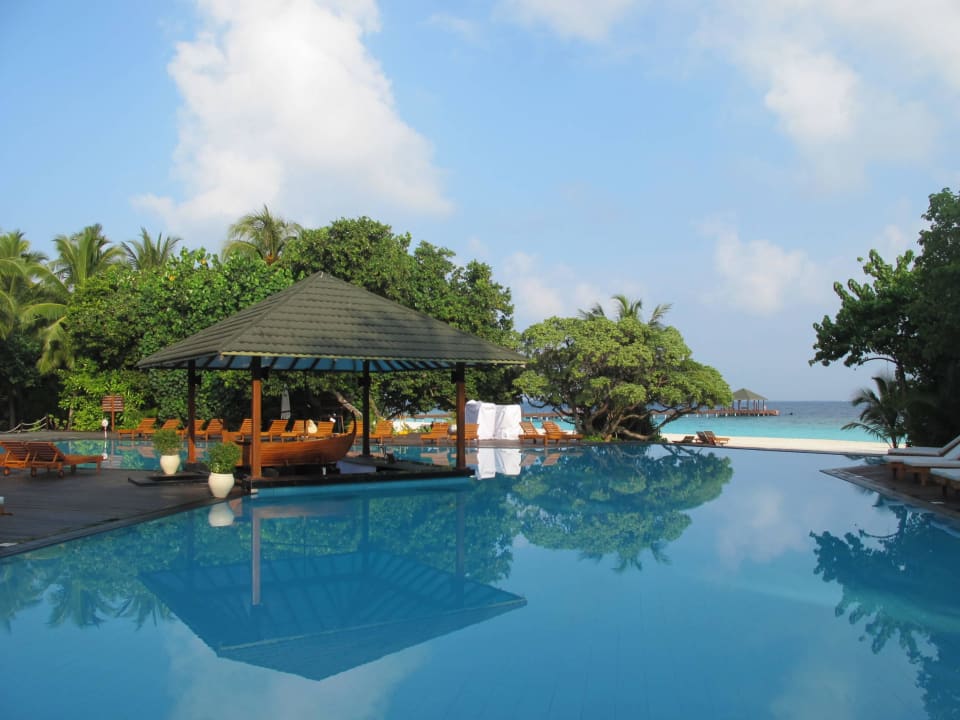 Schön, aber unnötig auf den Malediven Adaaran Select Meedhupparu Island Resort - Premium All Inclusive