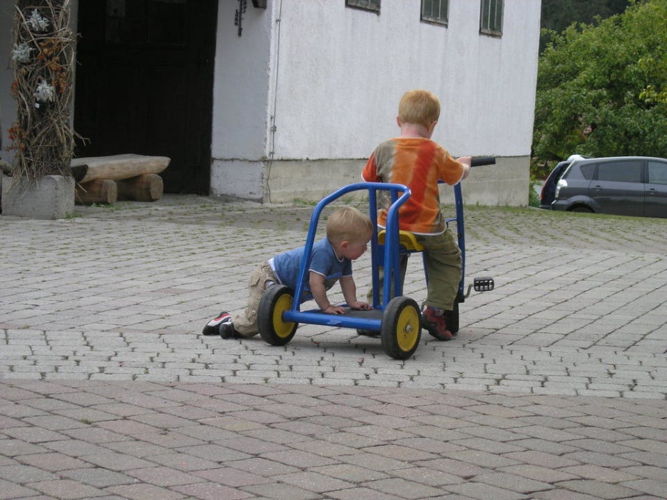 Die Fahrzeuge werden eifrig genutzt Familienbauernhof Grossgrub