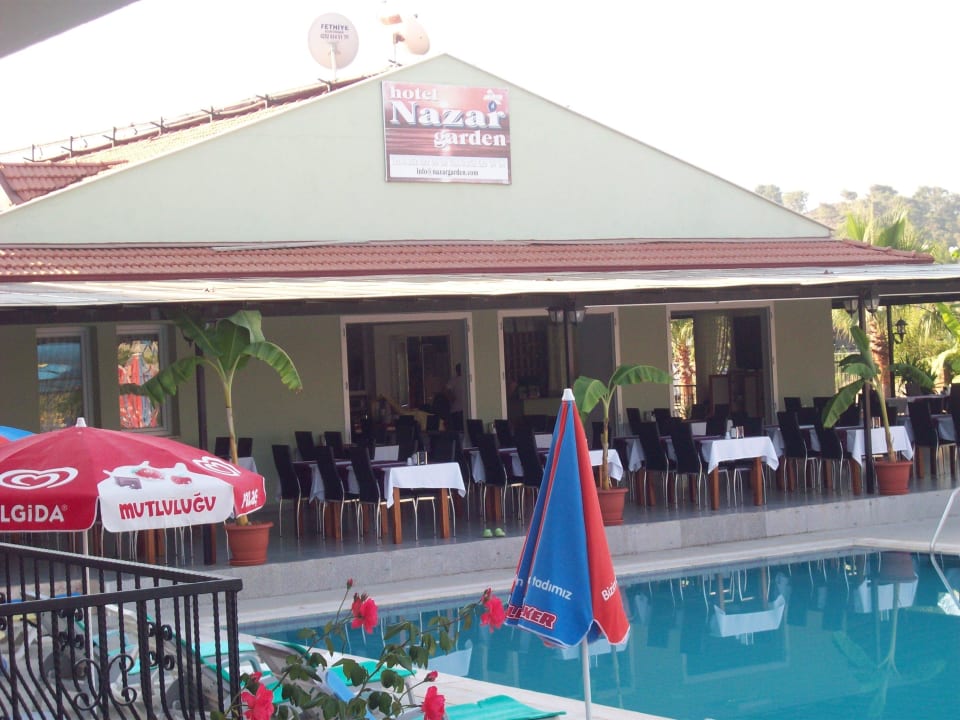 Draußen Essen Hotel Nazar Garden