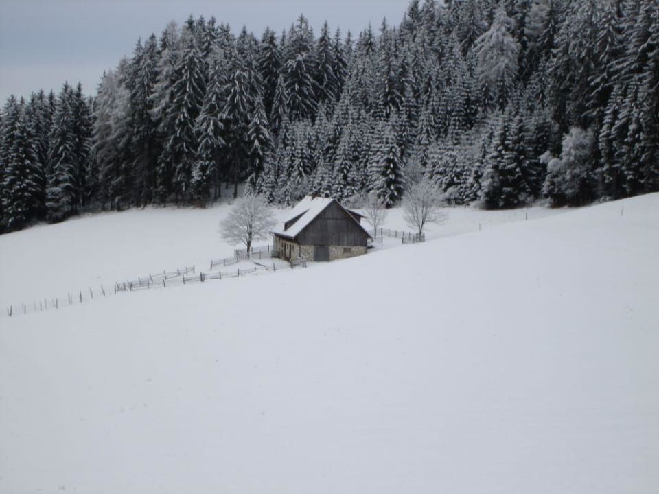 Die Hütte im Schnee Hotel Bischofskreuz Hütte
