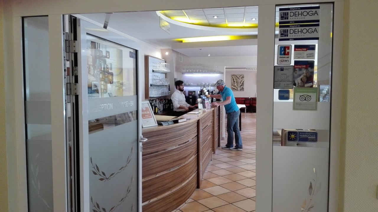 Rezeption St.Joseph Hotel Hamburg St.Pauli Kiez Reeperbahn